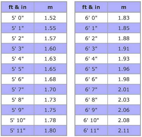 1.96 M In Feet And Inches