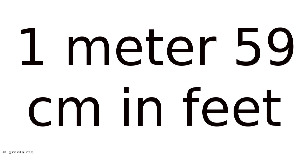 1 Meter 59 Cm In Feet