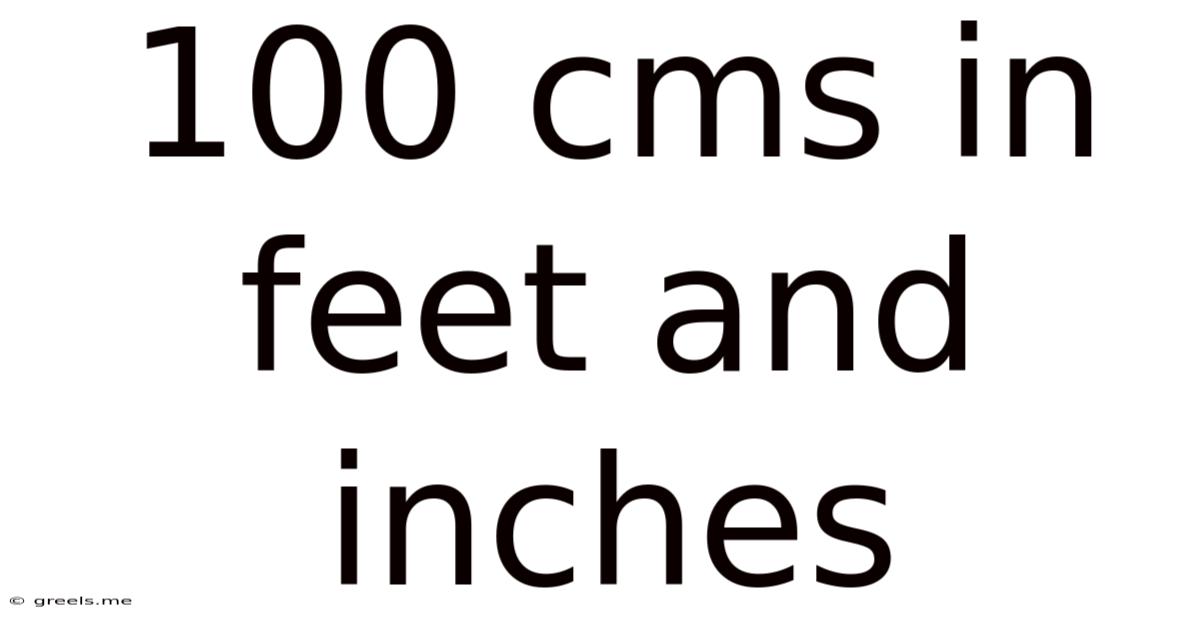 100 Cms In Feet And Inches