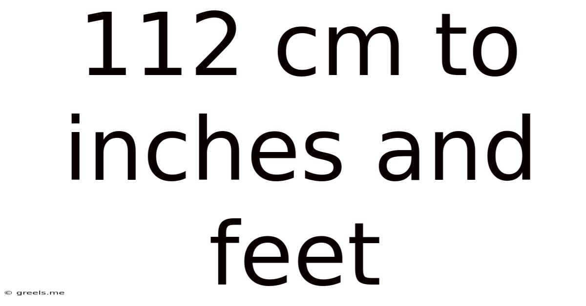 112 Cm To Inches And Feet