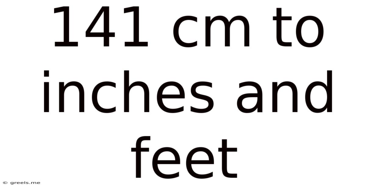141 Cm To Inches And Feet