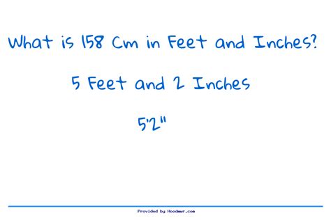 158 Cm In Feet And Inches