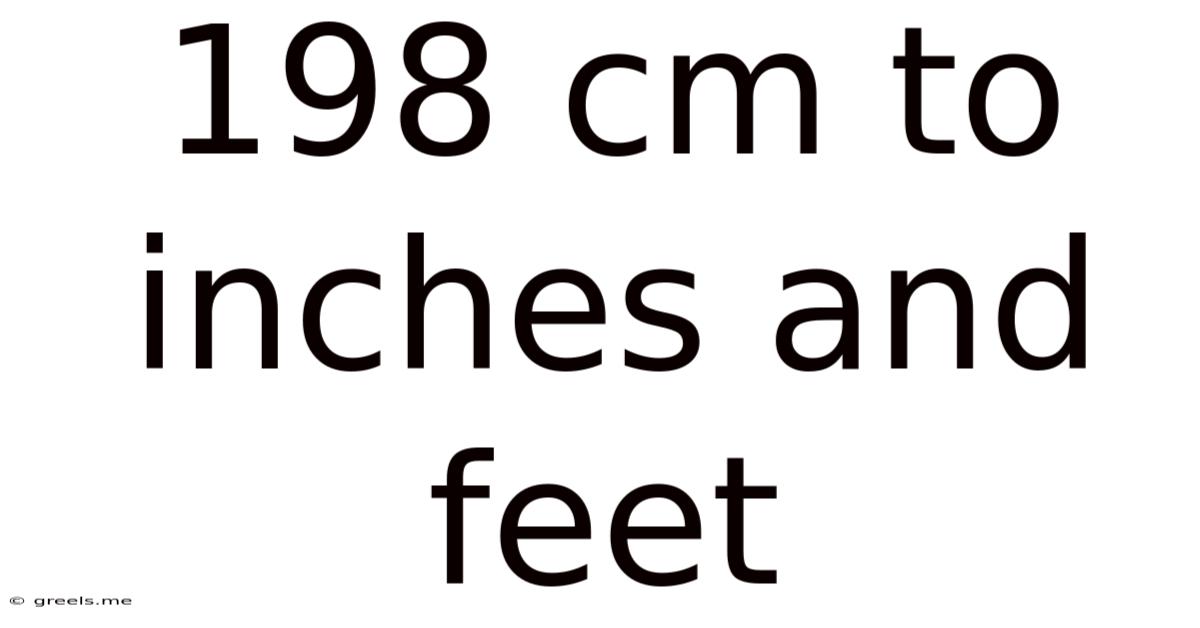 198 Cm To Inches And Feet