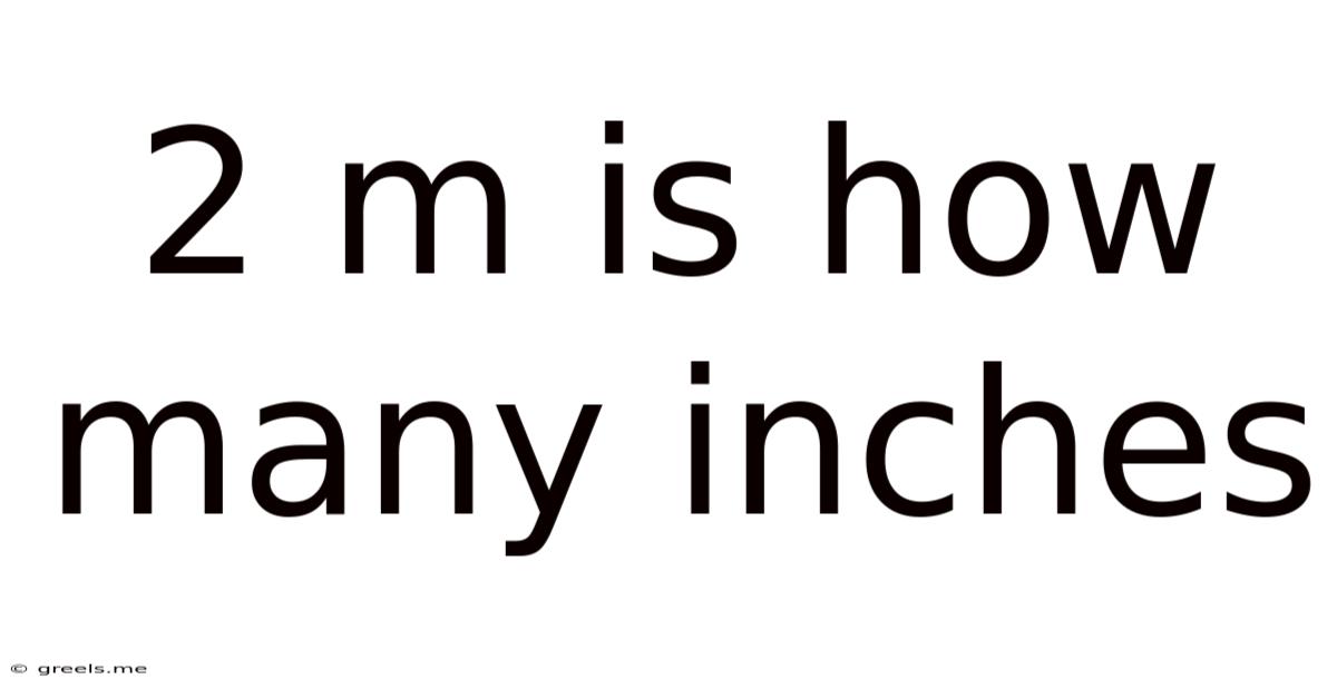 2 M Is How Many Inches