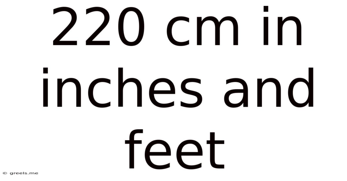 220 Cm In Inches And Feet