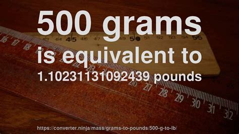 500 Grams Is How Many Pounds