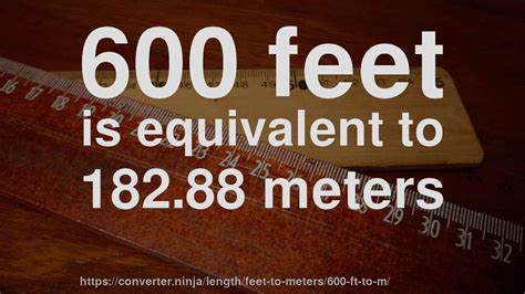 600 Feet Is How Many Meters