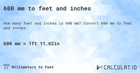 600 Inches Is How Many Feet