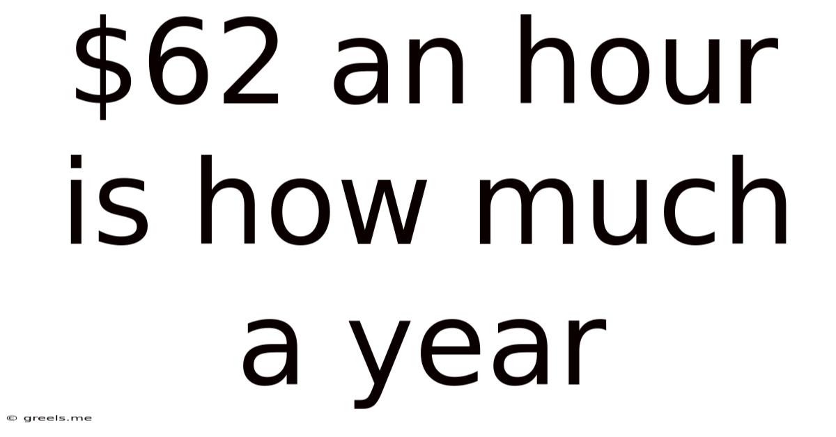 $62 An Hour Is How Much A Year