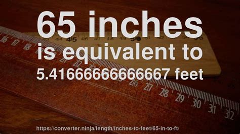 65 Inches Is How Many Feet