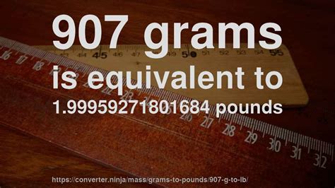 907 Grams Is How Many Pounds