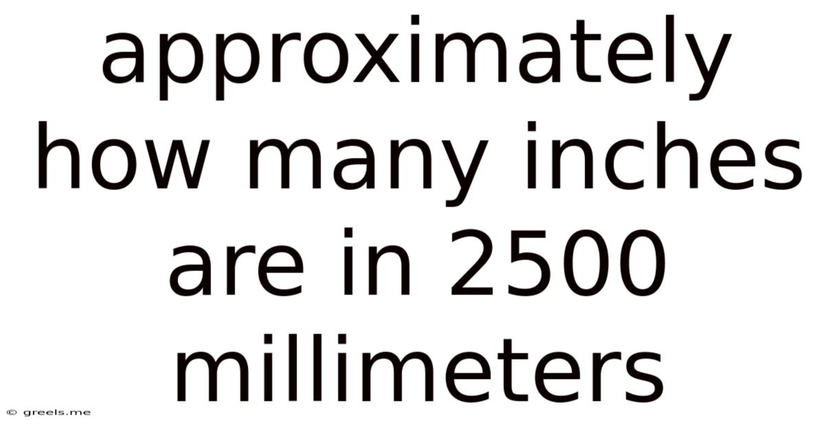 Approximately How Many Inches Are In 2500 Millimeters