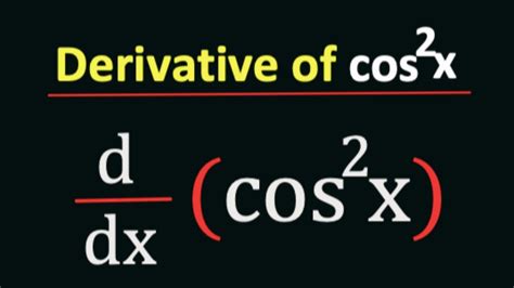 Derivative Of Cos 2 X 2