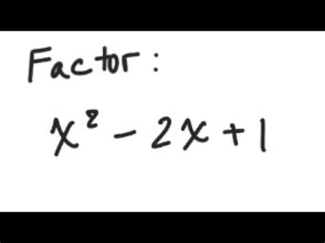 Factor Of X 2 2x 1