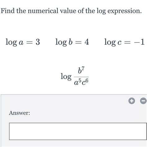 Find The Numerical Value Of The Log Expression