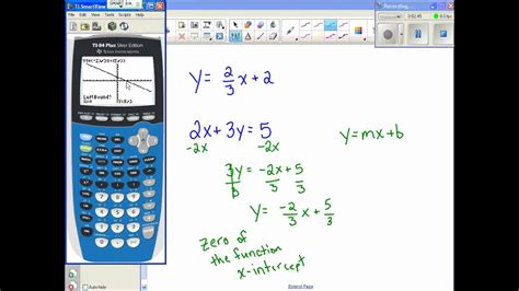 Finding X And Y Intercepts Calculator