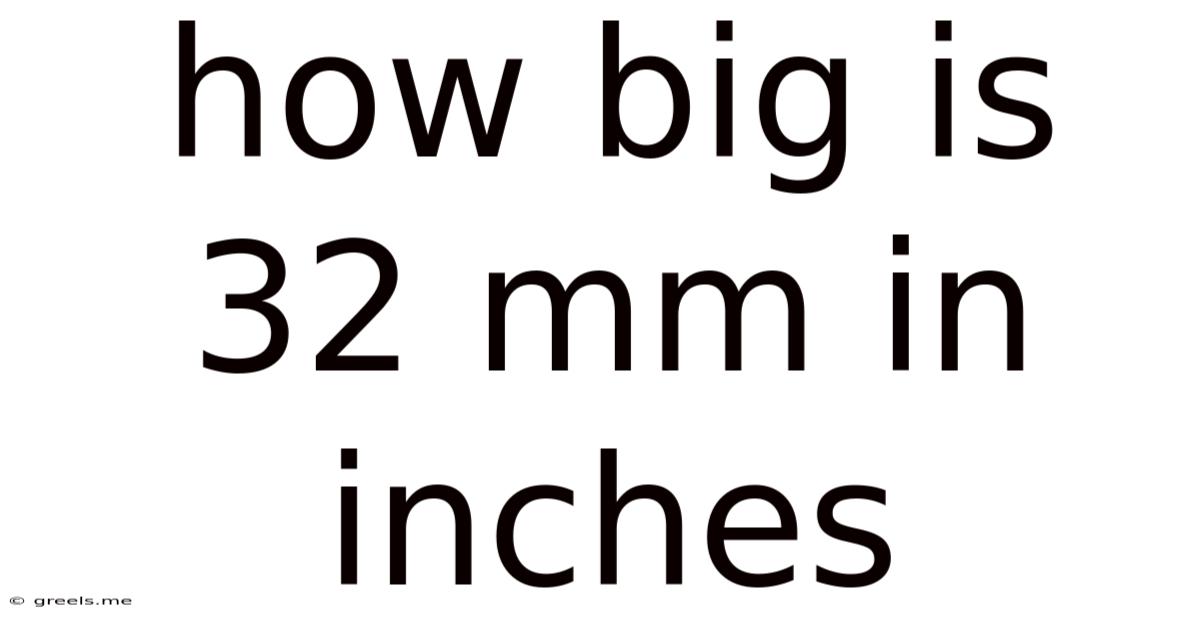 How Big Is 32 Mm In Inches