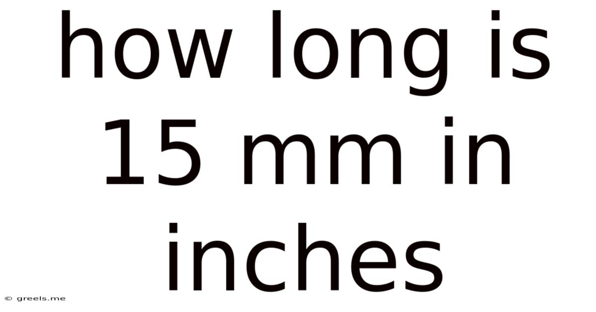 How Long Is 15 Mm In Inches