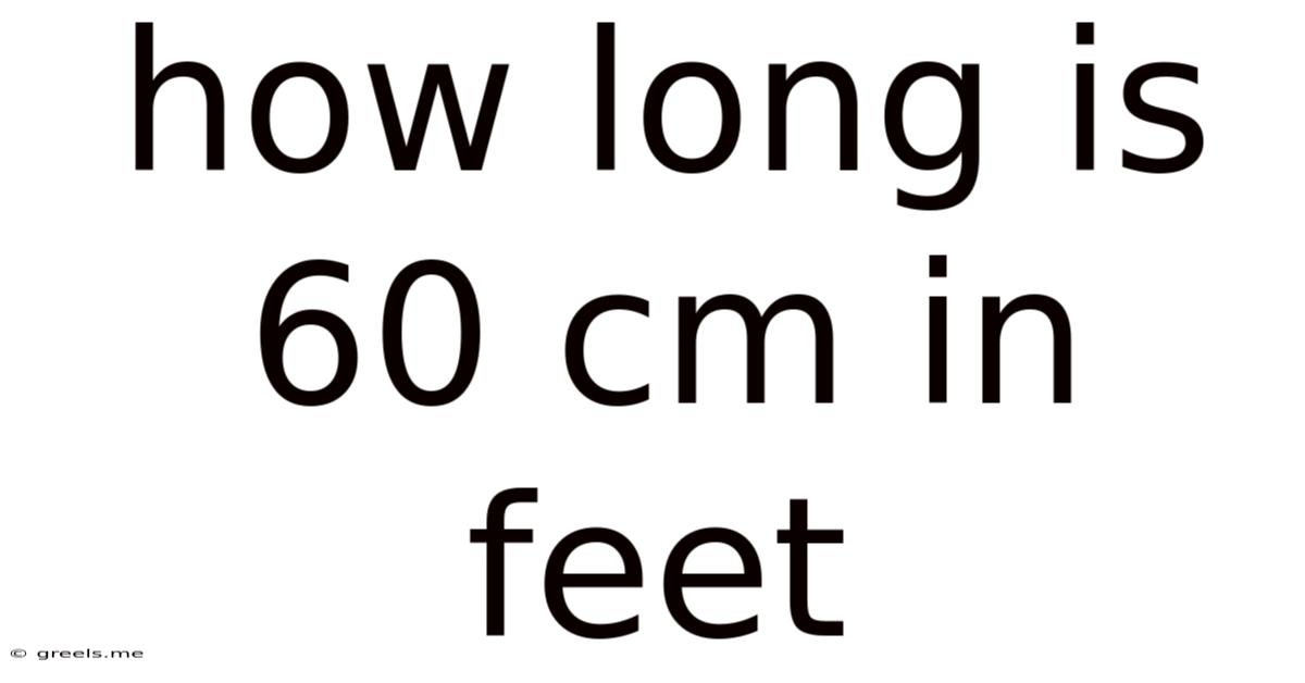 How Long Is 60 Cm In Feet