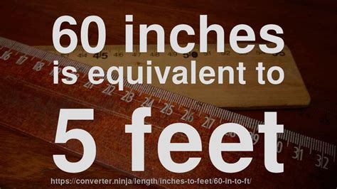 How Long Is 60 Inches In Feet