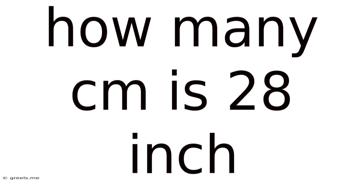 How Many Cm Is 28 Inch