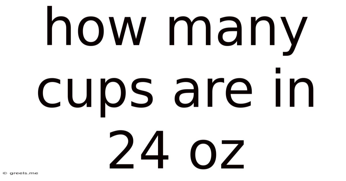 How Many Cups Are In 24 Oz