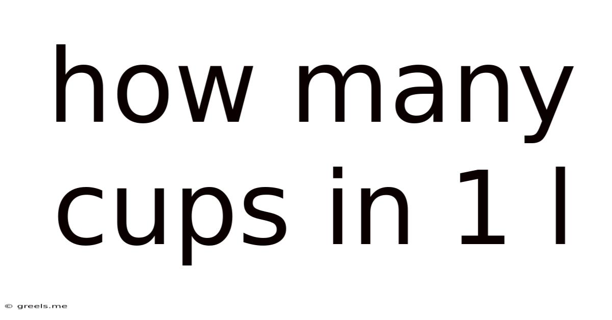 How Many Cups In 1 L