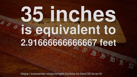 How Many Feet Is 35 Inches