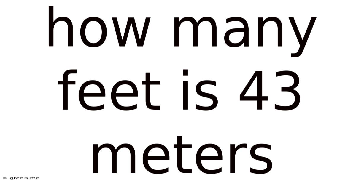 How Many Feet Is 43 Meters