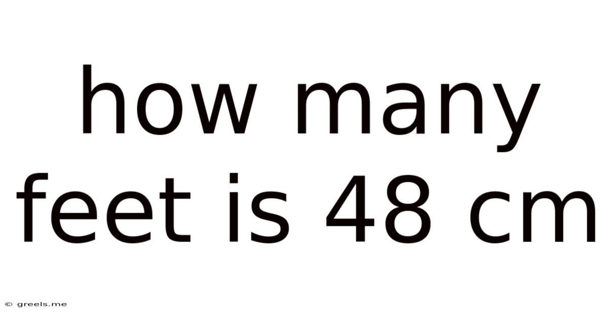 How Many Feet Is 48 Cm