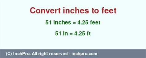 How Many Feet Is 51 Inches