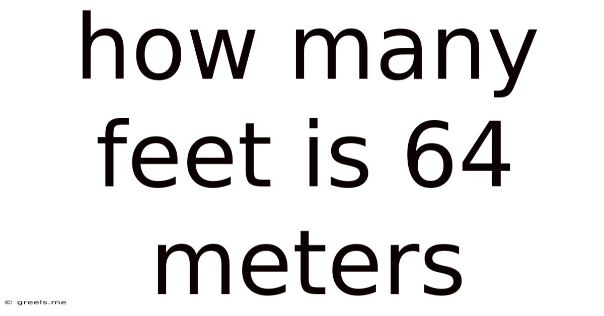 How Many Feet Is 64 Meters