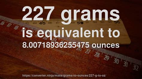 How Many Oz Is 227 Grams