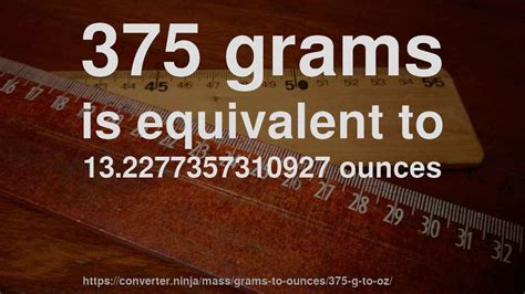 How Many Oz Is 375 Grams