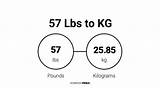 How Many Pounds In 57 Kilos