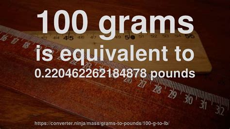 How Many Pounds Is 100 G