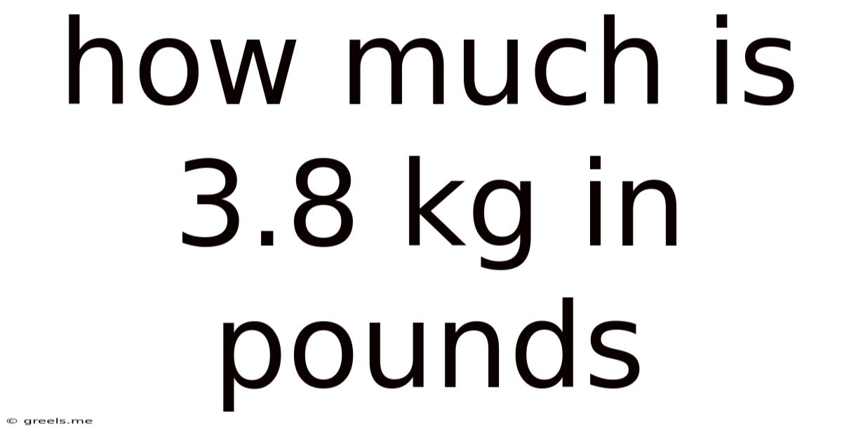 How Much Is 3.8 Kg In Pounds