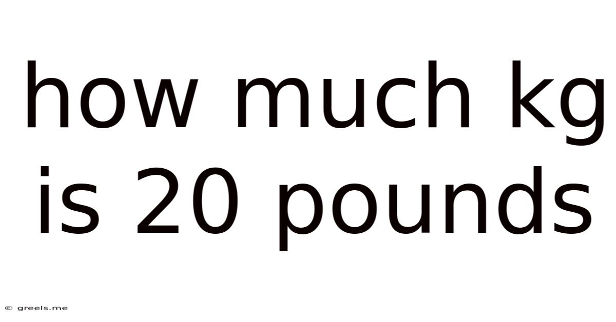 How Much Kg Is 20 Pounds