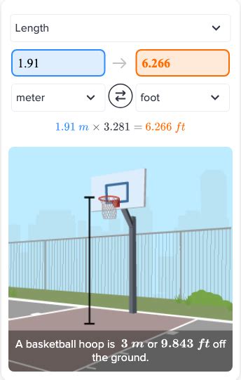 How Tall Is 1.91 Meters In Feet