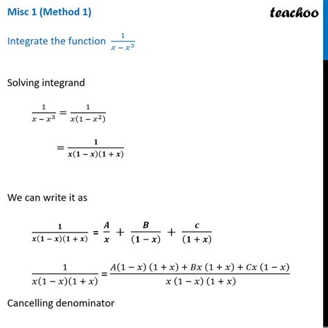 Integral Of X 1 X 3