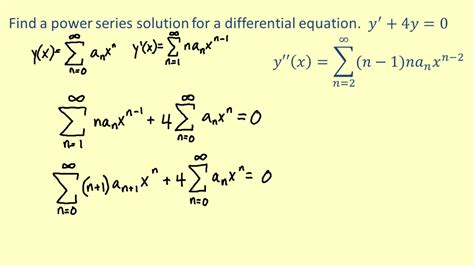 Power Series Solution Of Differential Equations Calculator