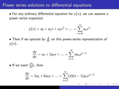 Power Series Solution Of Differential Equations