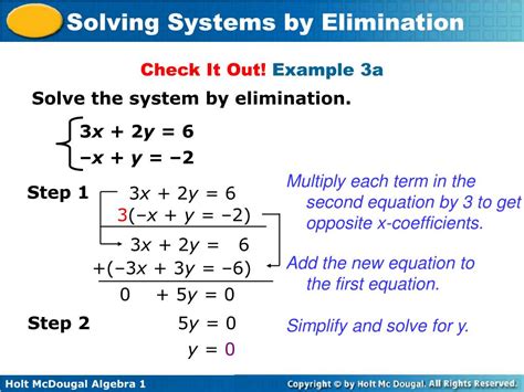 Solving Systems Of Equations By Elimination Solver