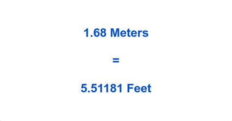 What Is 1.68 M In Feet