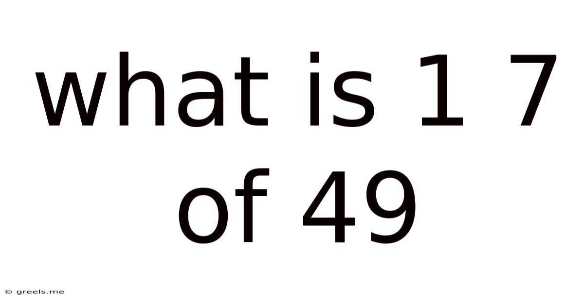 What Is 1 7 Of 49