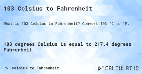 What Is 103 Fahrenheit In Celsius