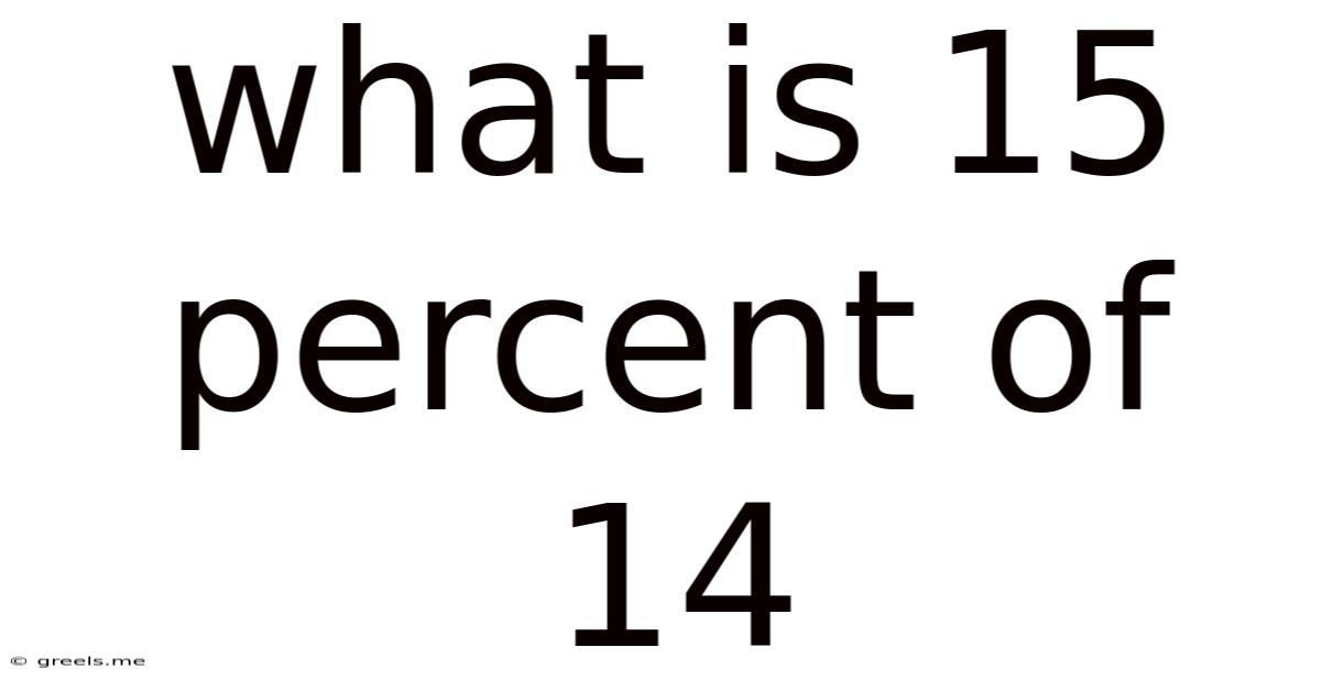 What Is 15 Percent Of 14