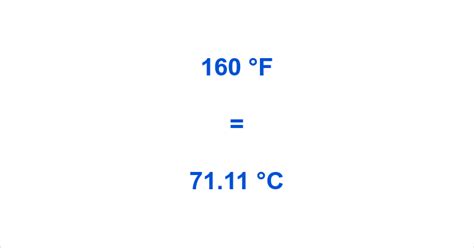 What Is 160 F In C