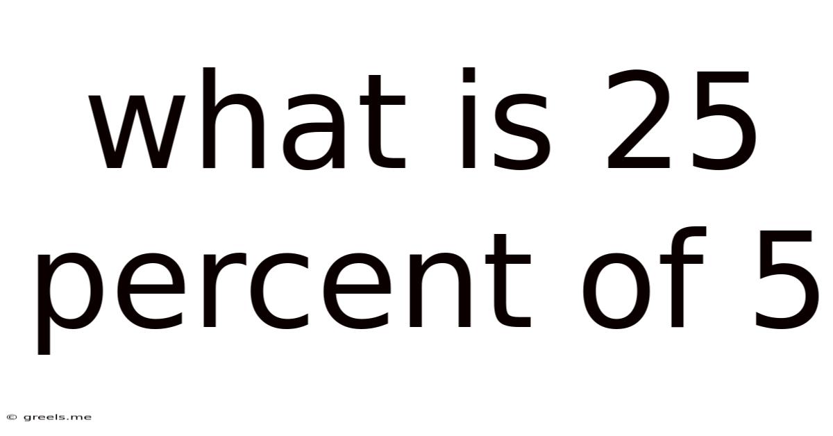 What Is 25 Percent Of 5