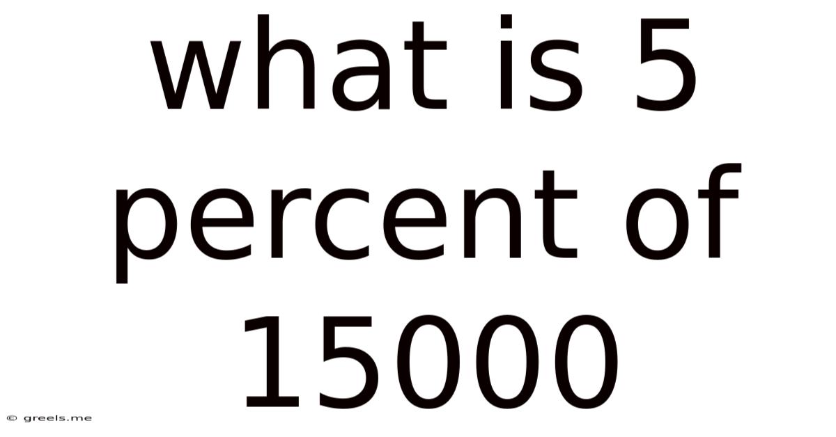 What Is 5 Percent Of 15000